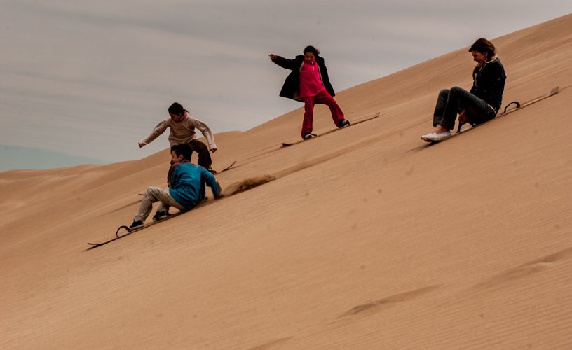 sandboarding mar de las pampas